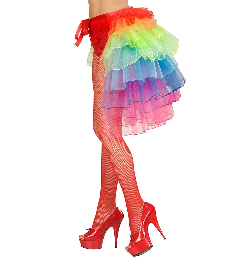 Kleurrijke omslag rok in regenboogkleuren
