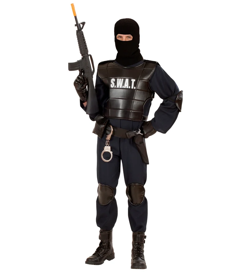 Stoere S.W.A.T. officier pakken