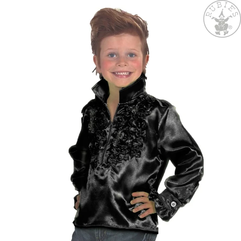 Disco shirt kind zwart