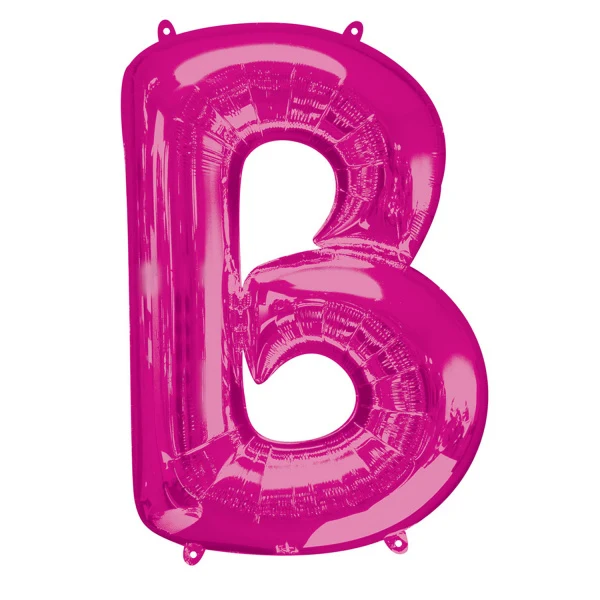 Folieballon Roze Letter 'B' Groot