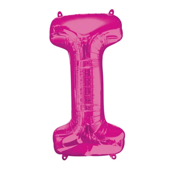 Folieballon Roze Letter 'I' Groot