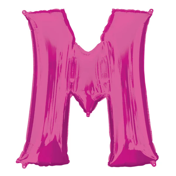 Folieballon Roze Letter 'M' Groot