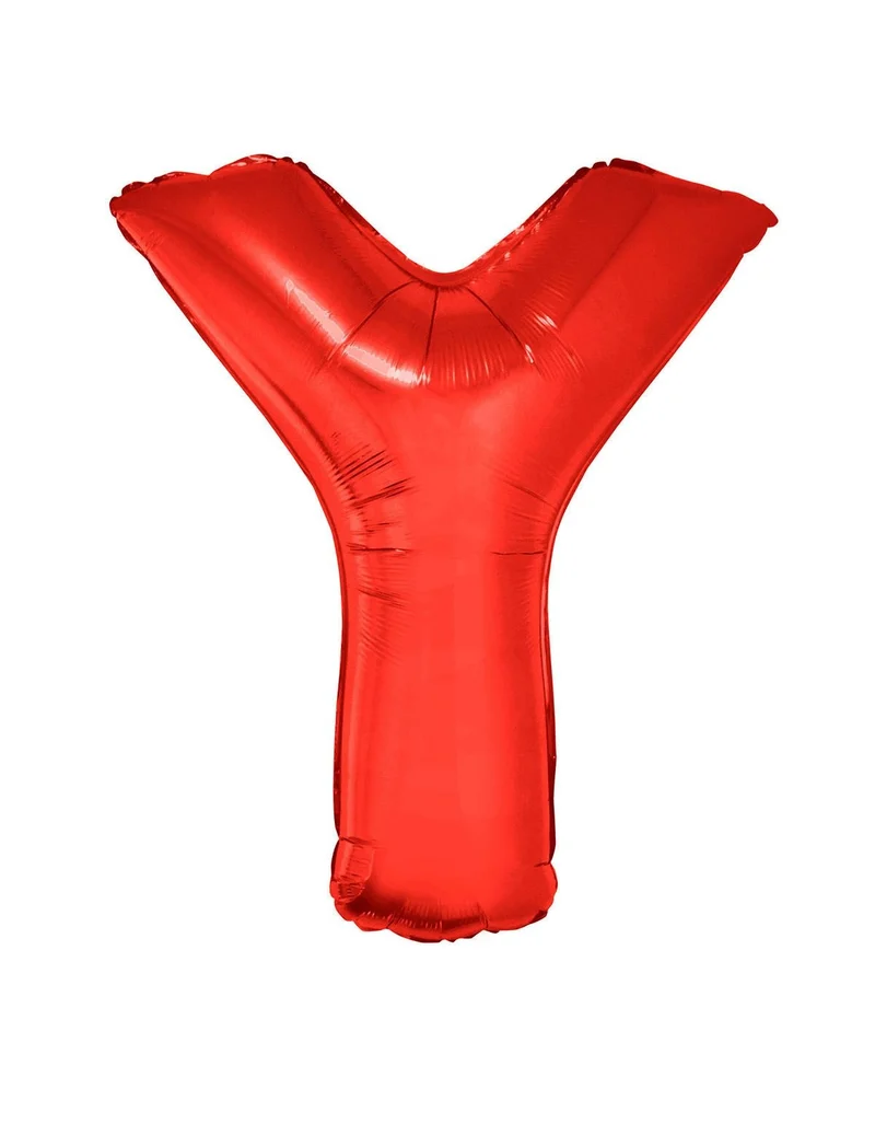 Folieballon Rood Letter 'Y' Groot