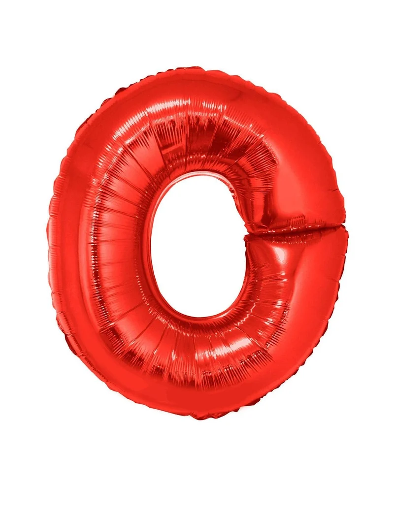 Folieballon Rood Letter 'O' Groot