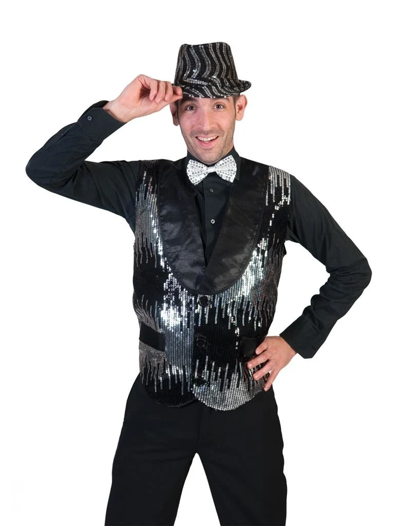 Zilveren Jazz vestjes voor party's
