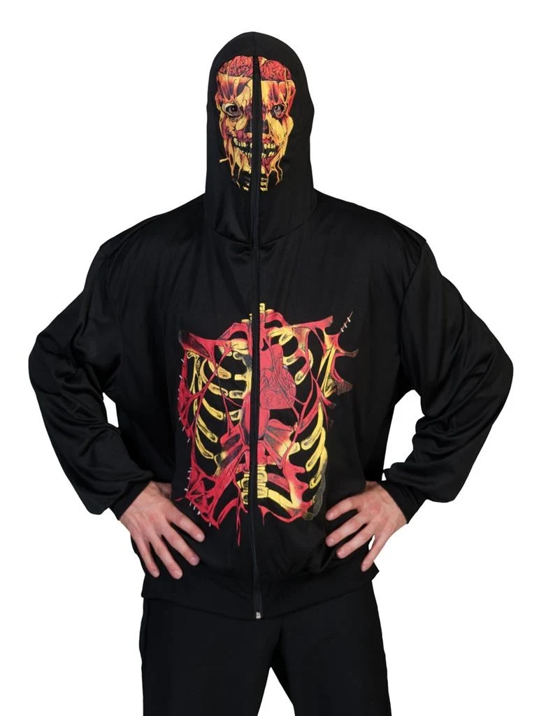 Skeleton hoodie voor Halloween