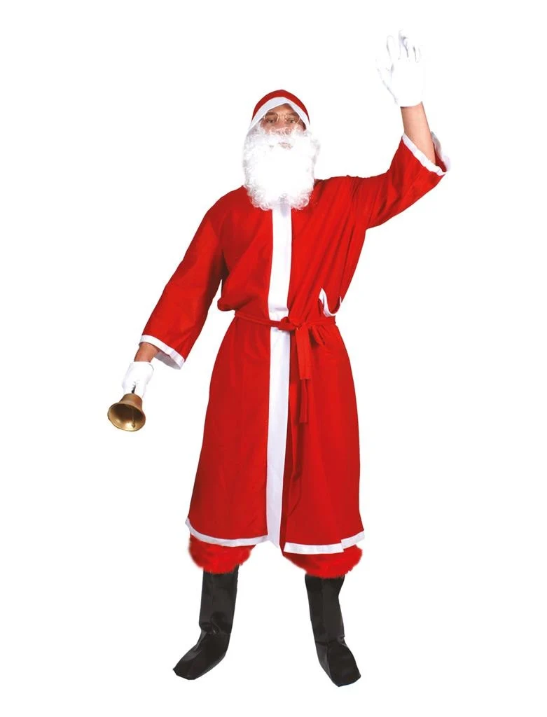 Kerstmannen jas met capuchon