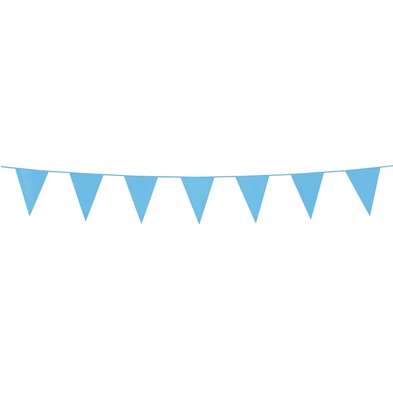 Kleine vlaggenlijn babyblauw 3m