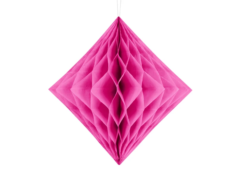 Honeycomb Diamant Donker Roze 20cm