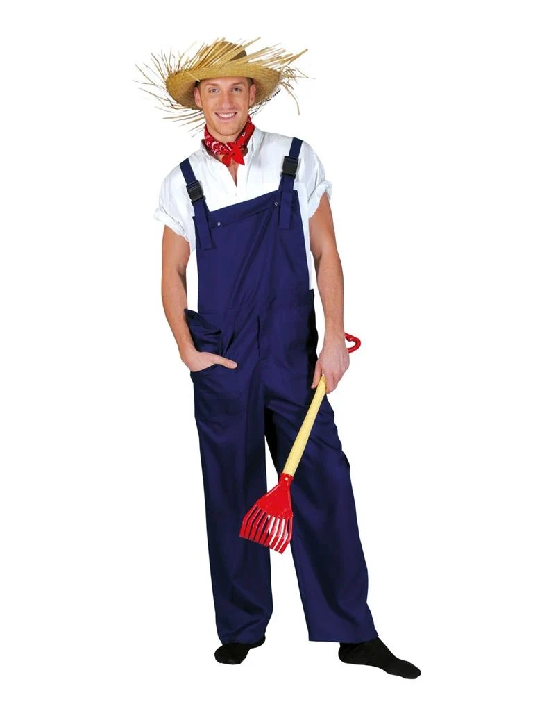 Blauwe party overalls