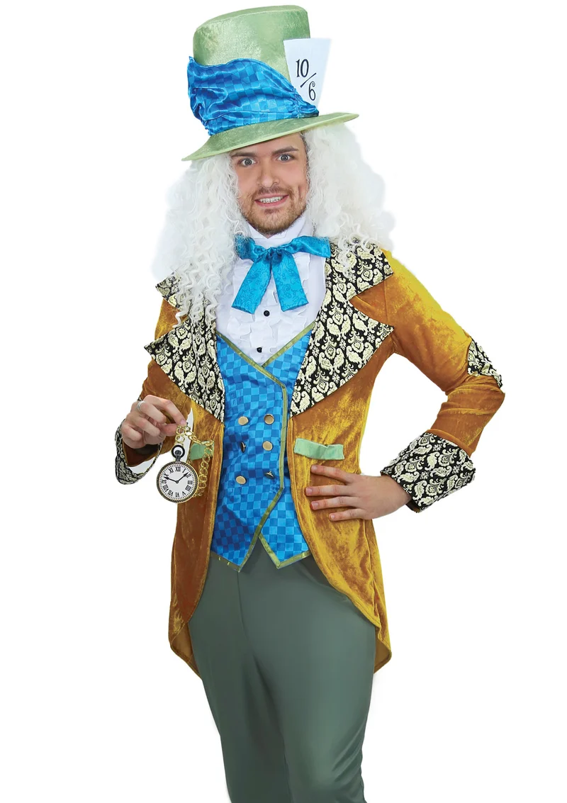 Mad Hatter Outfit Crazy Heren