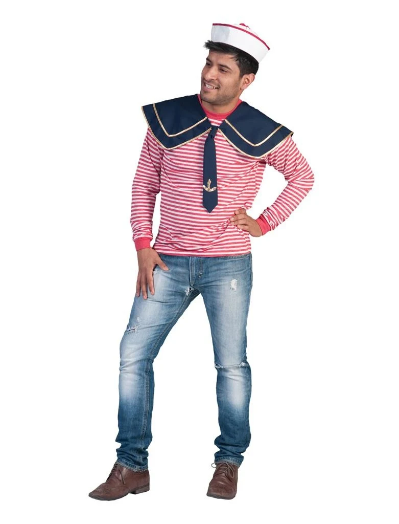 Blauwe marine kraag met anker