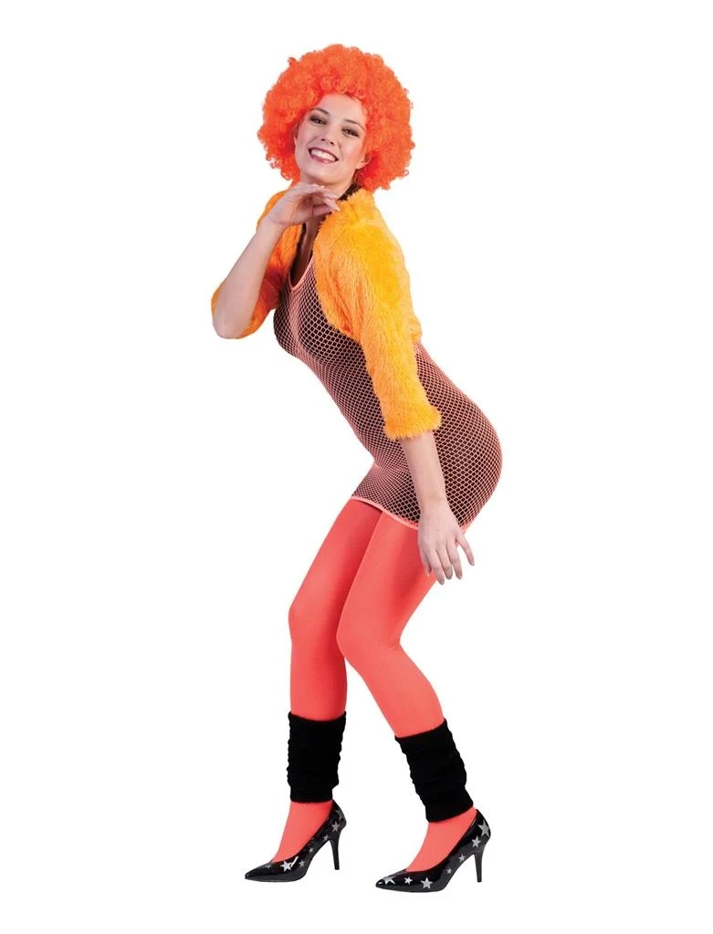 Neon oranje net jurkjes