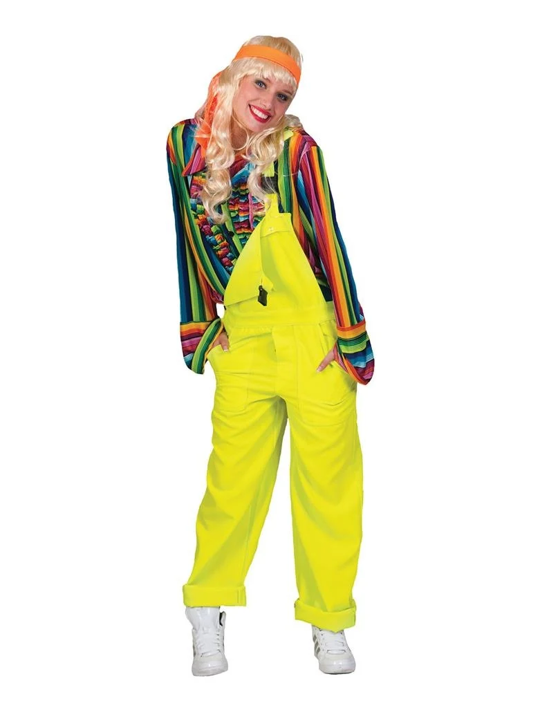 Fluor gele party overalls