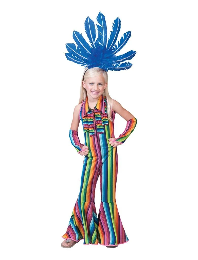 Jumpsuit in regenboogprint