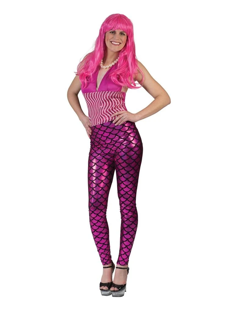 Legging zeemeermin in roze