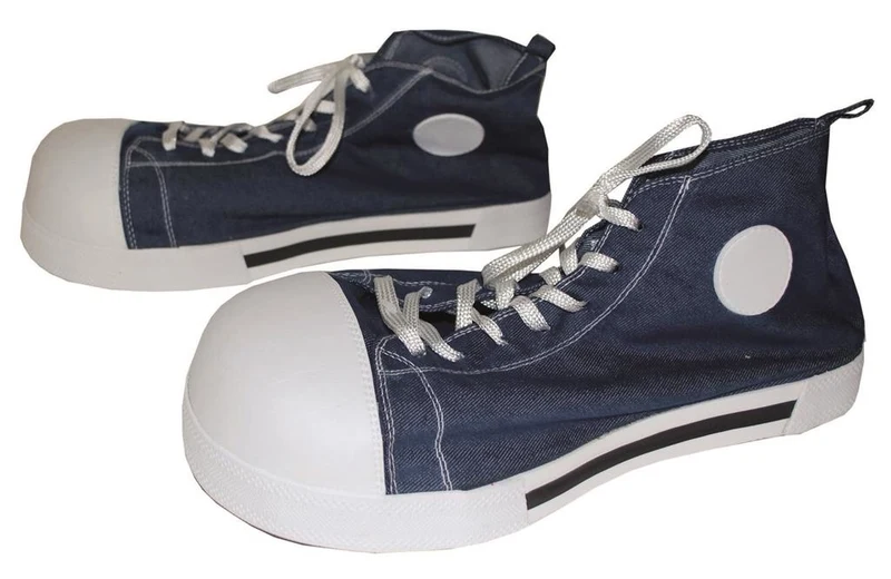 Mooie blauwe clown- schoenen