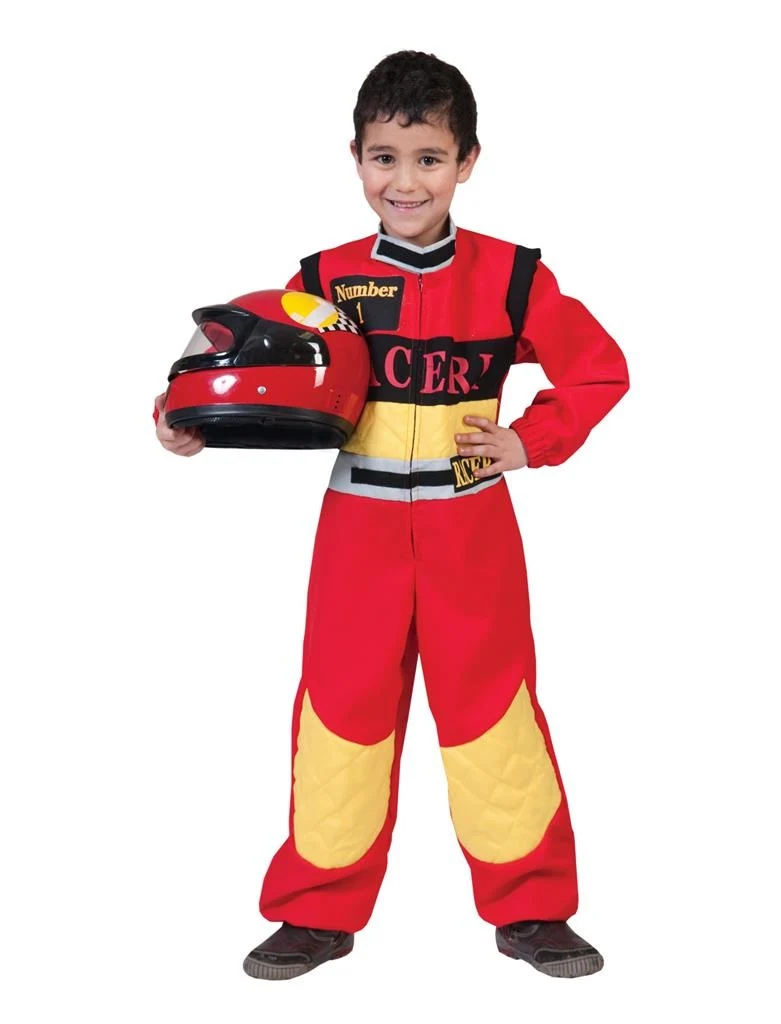 Rode race overalls voor kids