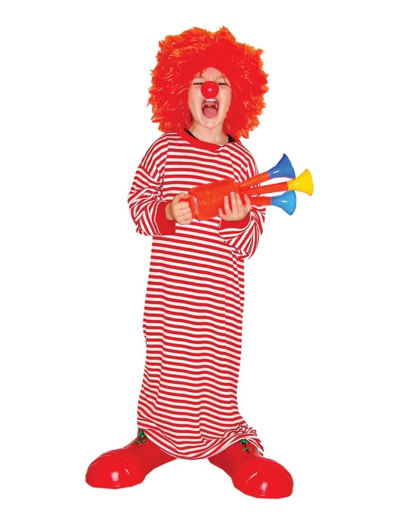 Rood-wit gestreepte clowns badpakken