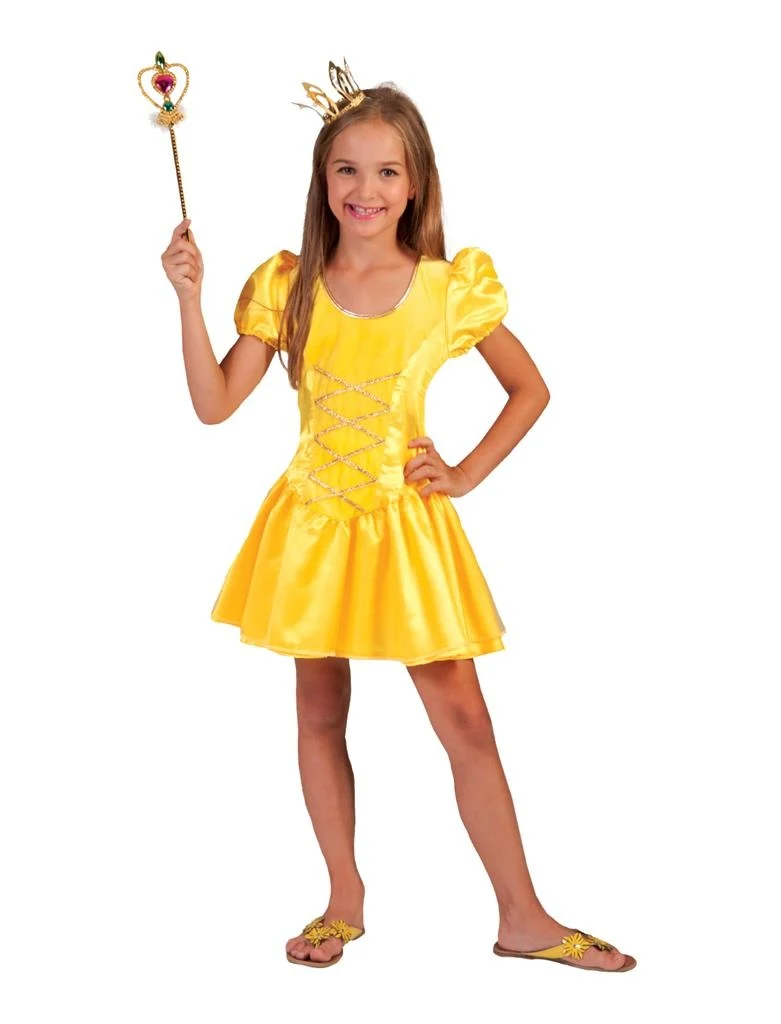 Geel prinsessen jurkje voor meisjes