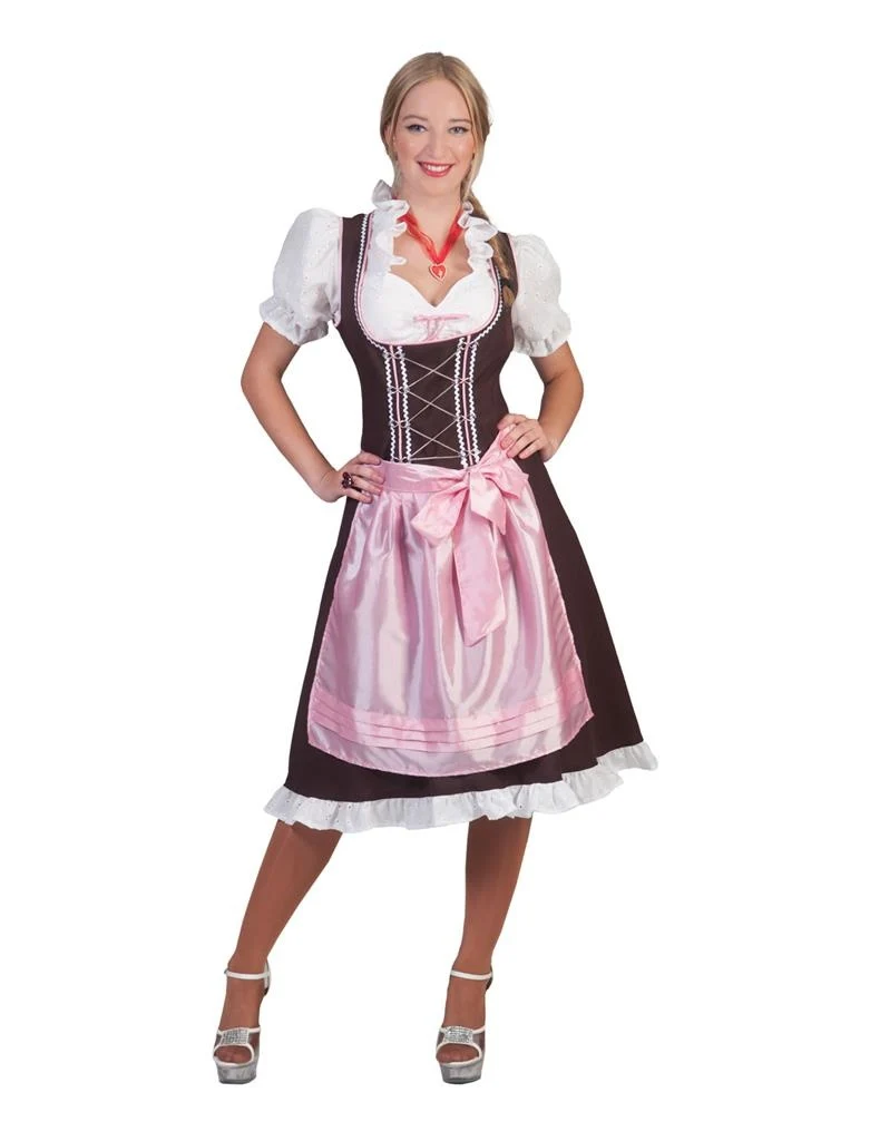 Roze Tiroler Dirndl jurkjes