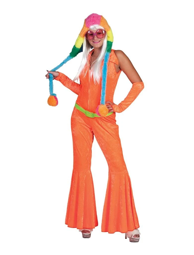 Neon oranje jumpsuits voor party's