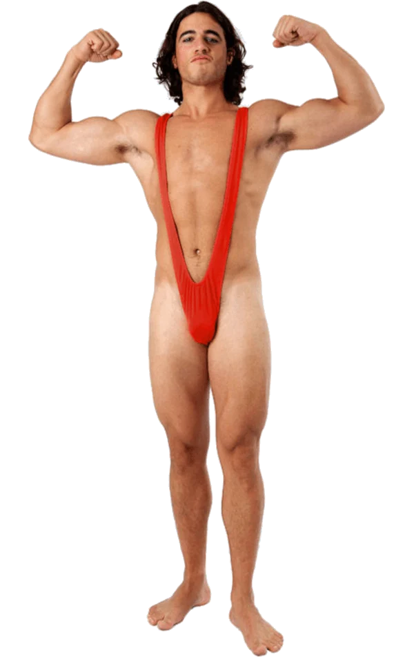 Mankini Rood