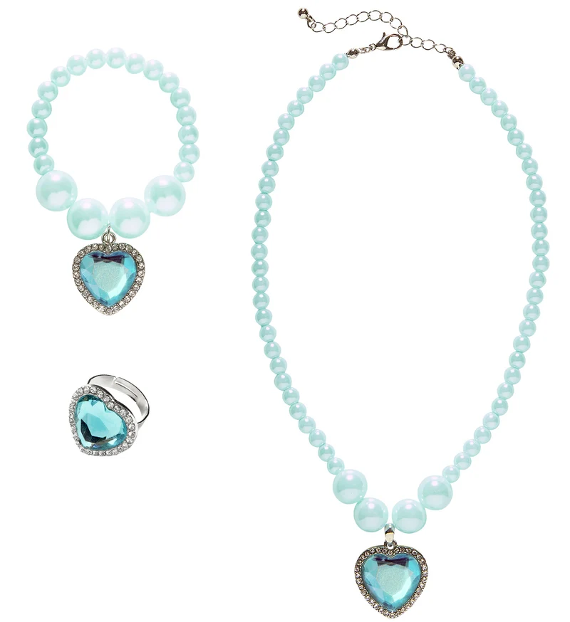 Sieraden set kinderen azuur blauw