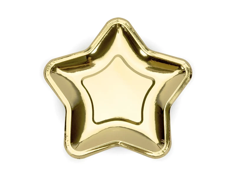 Gouden Ster Borden 6 stuks
