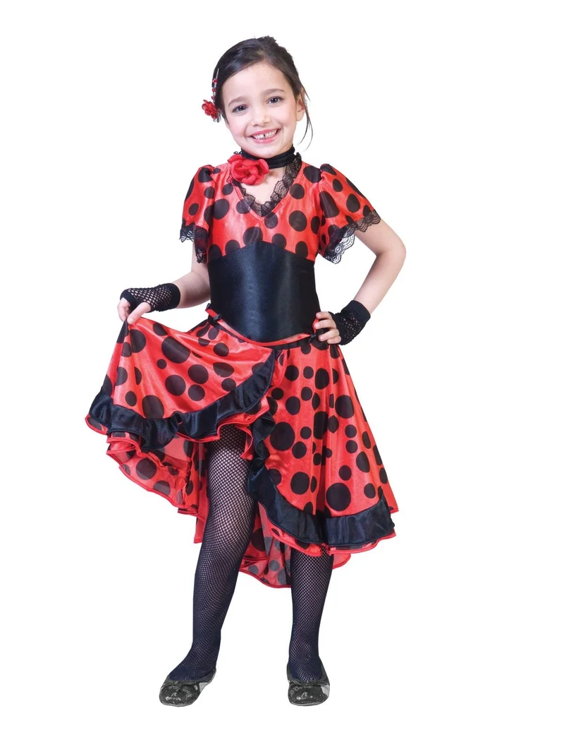 Spaanse Flamenco Danseres Jurk Meisje