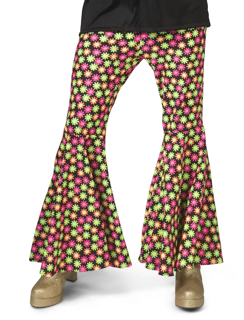 Hippiebroek Gebloemd