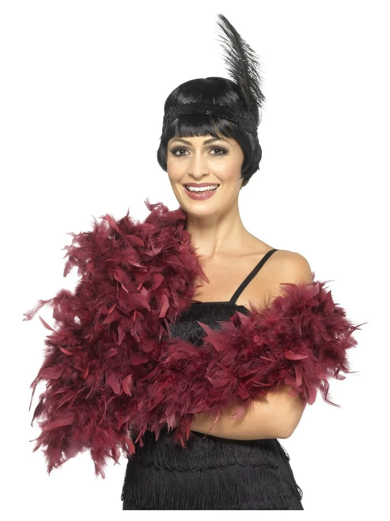 Luxe Boa Bordeaux Rood 80gr