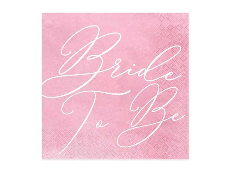 Bride To Be Servetten Pink - 20 stuks