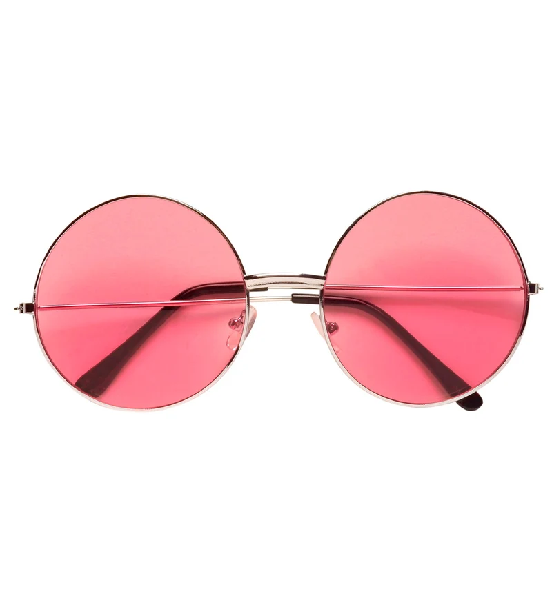 Roze bril 70-er jaren Flower Power