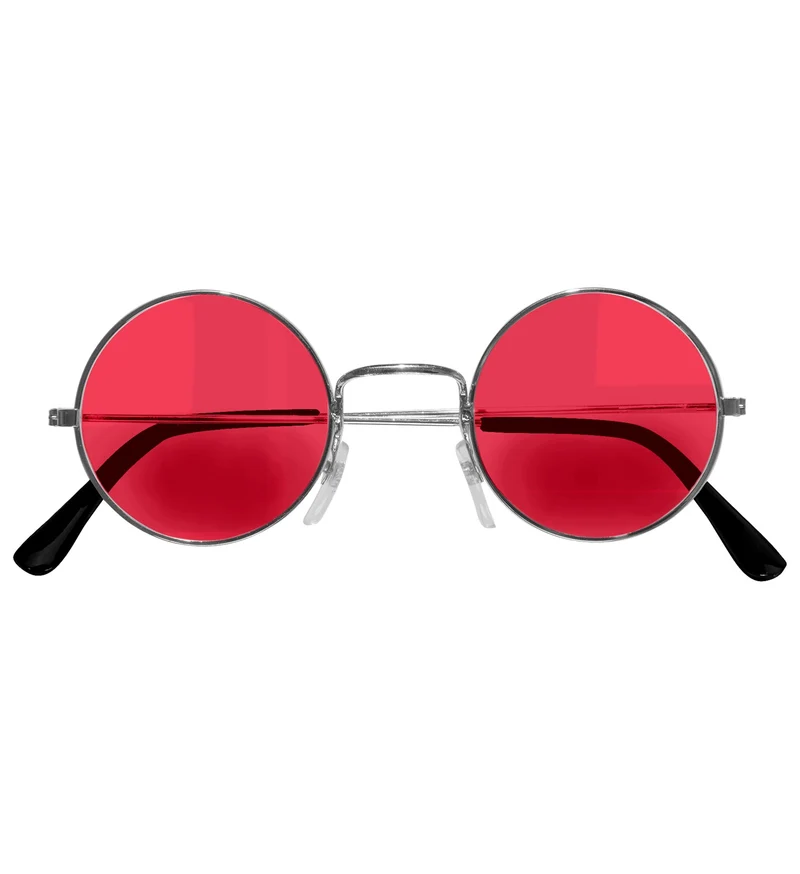 Roze bril 70-er jaren Flower Power