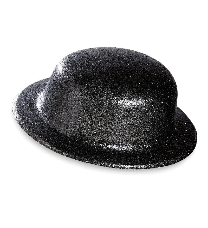 Glitter bolhoed zwart