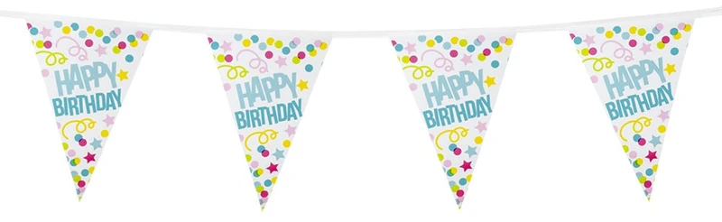 Vlaggenlijn Verjaardag Happy Birthday