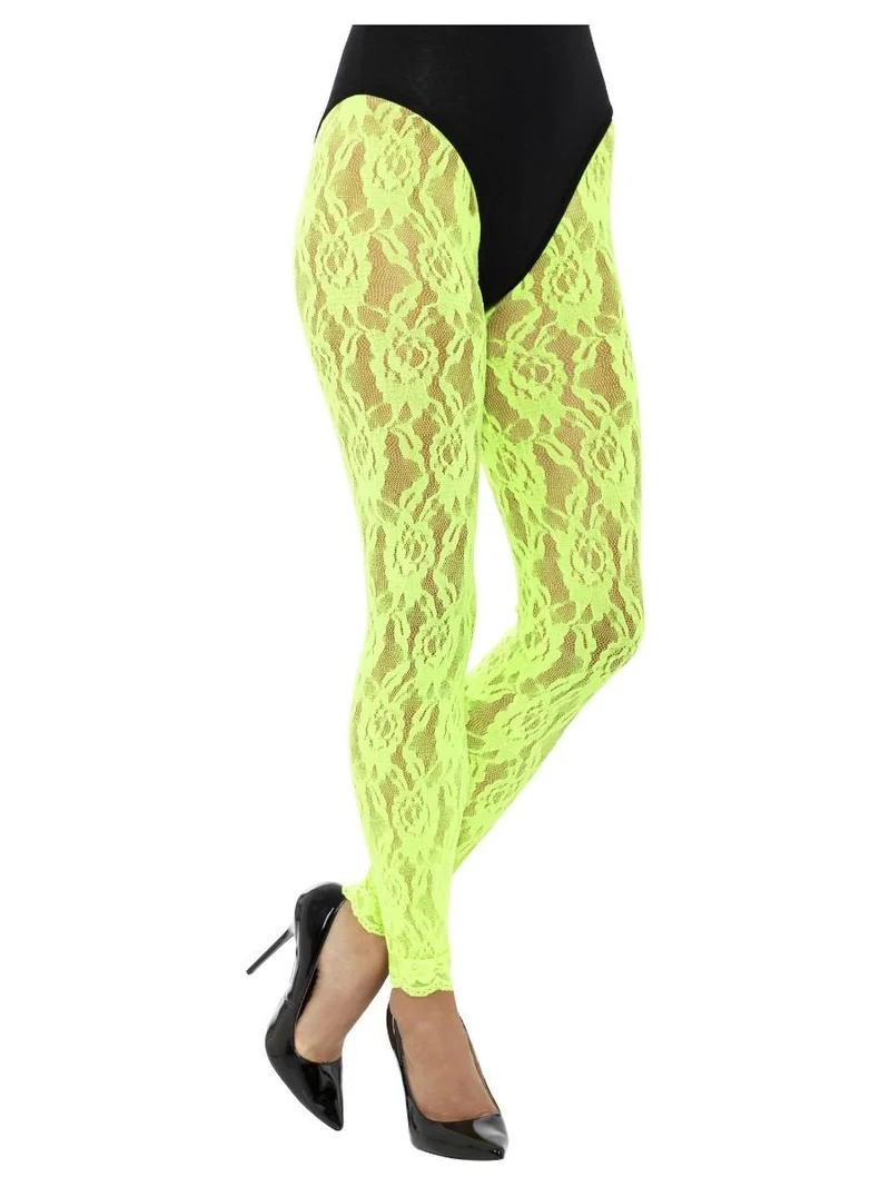 Legging Neon Groen Kant