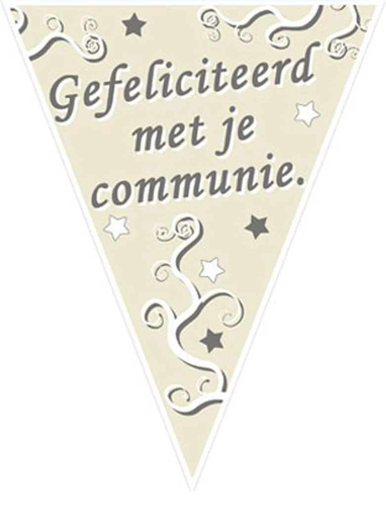 Vlaggenlijn gefeliciteerd met je communie 5m