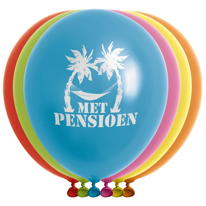 Ballonnen met pensioen 12 stuks