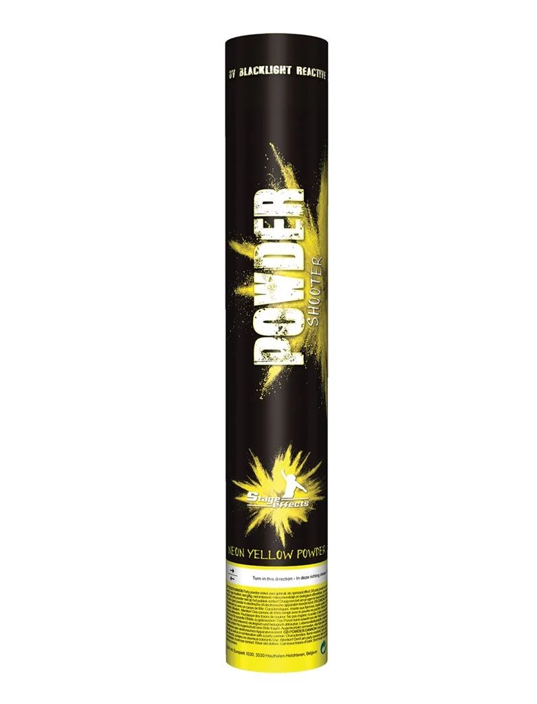 Kleurpoeder kanon geel uv / blacklight 40cm