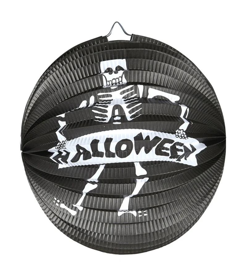 Skeleton lampion decoratie 25 cm