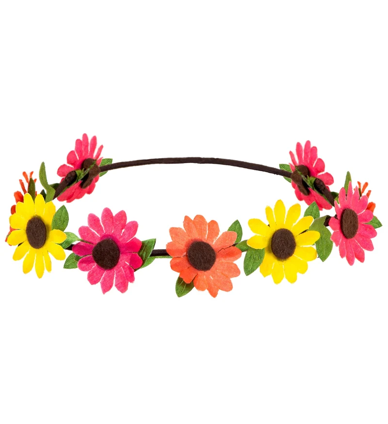 Bloemen hoofdband met veel kleur