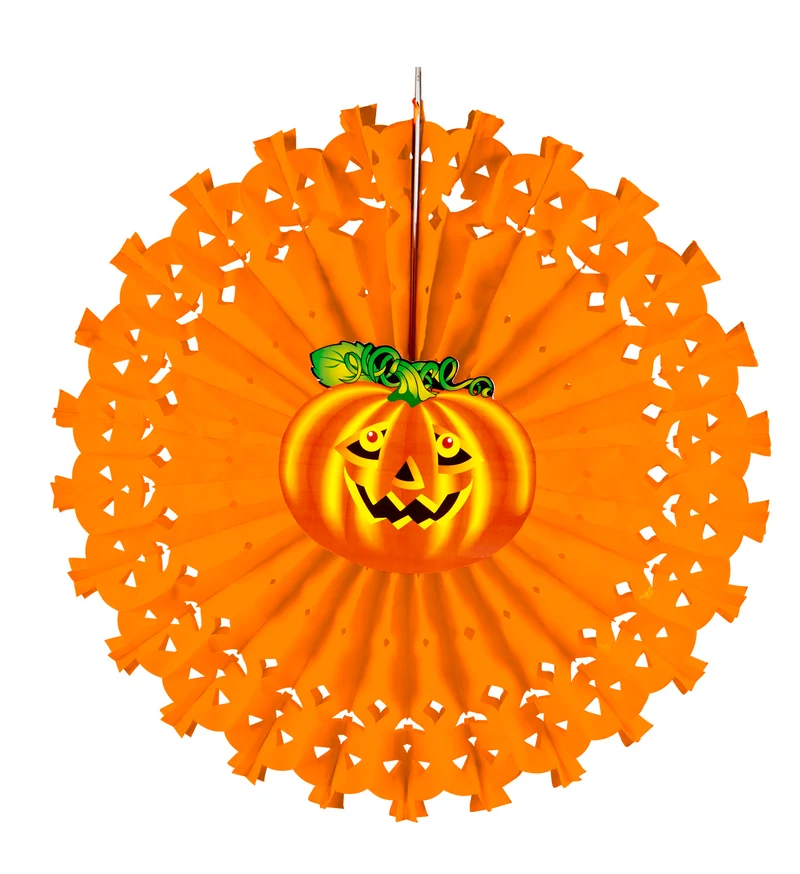 Pompoen decoratie papier voor Halloween