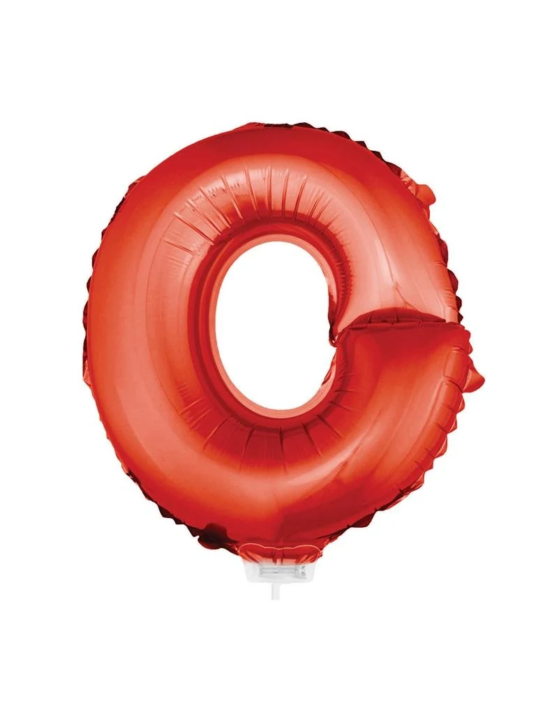 Folie ballon letter O Rood