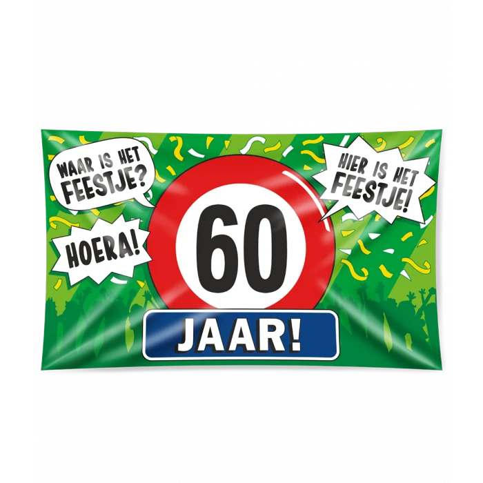 Gevelvlag 60 jaar 90x150cm