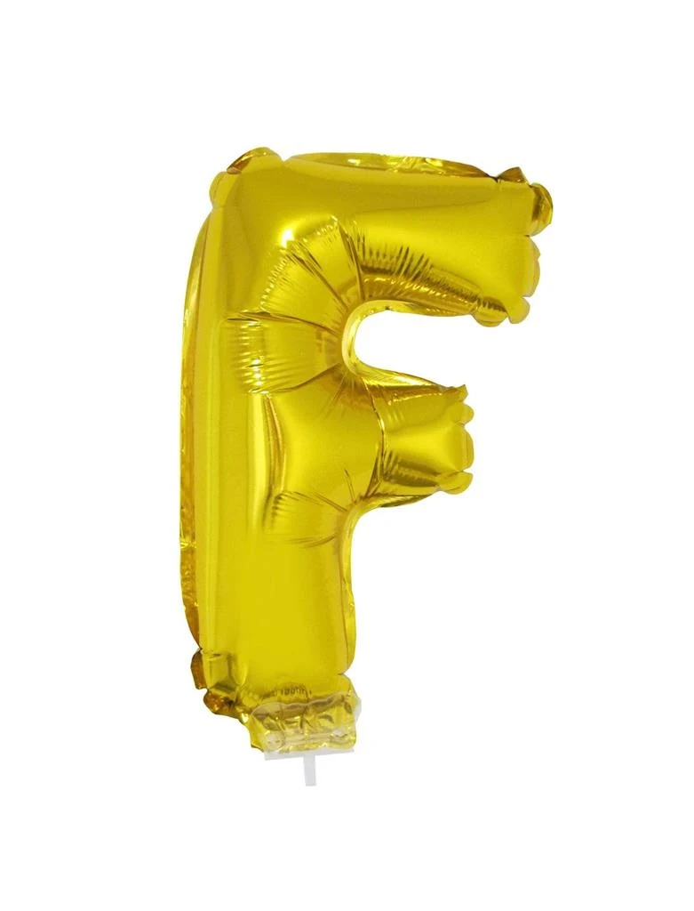 Folie ballon letter F Goud