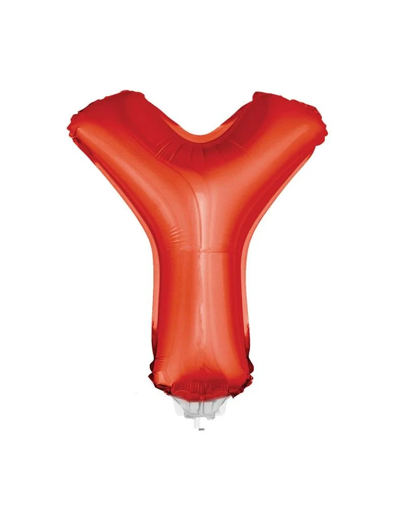 Folie ballon letter Y Rood