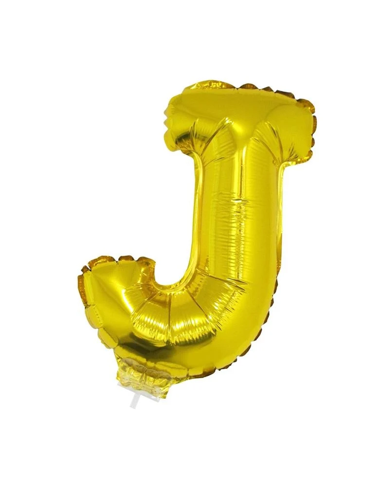 Folie ballon letter J Goud