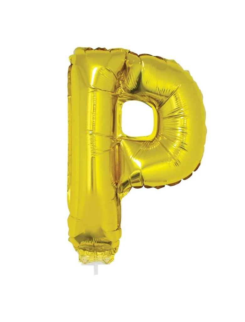 Folie ballon letter P Goud